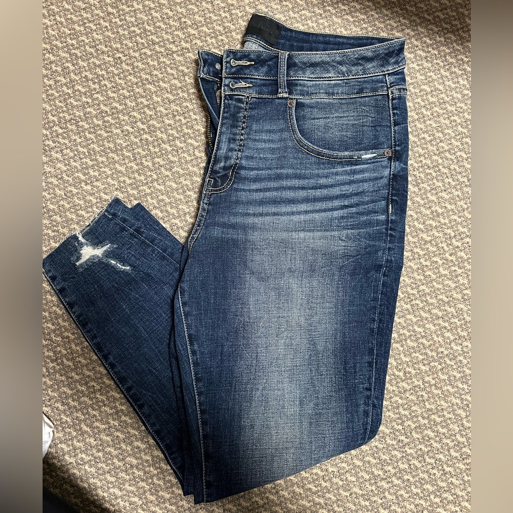 Buckle Black Women's Dark Blue Skinny Jeans